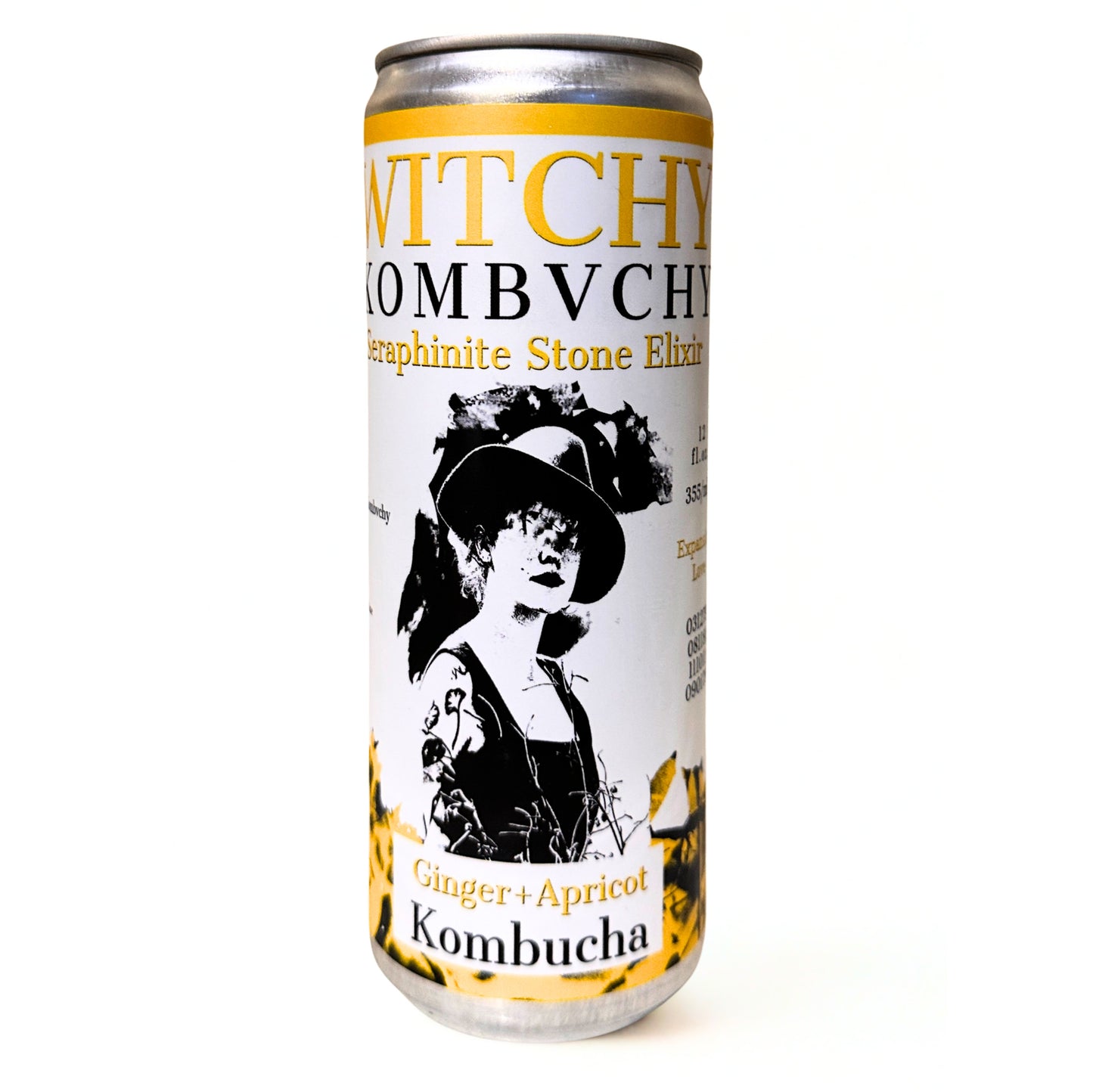 12 Pack Cans Ginger-Apricot Kombvcha